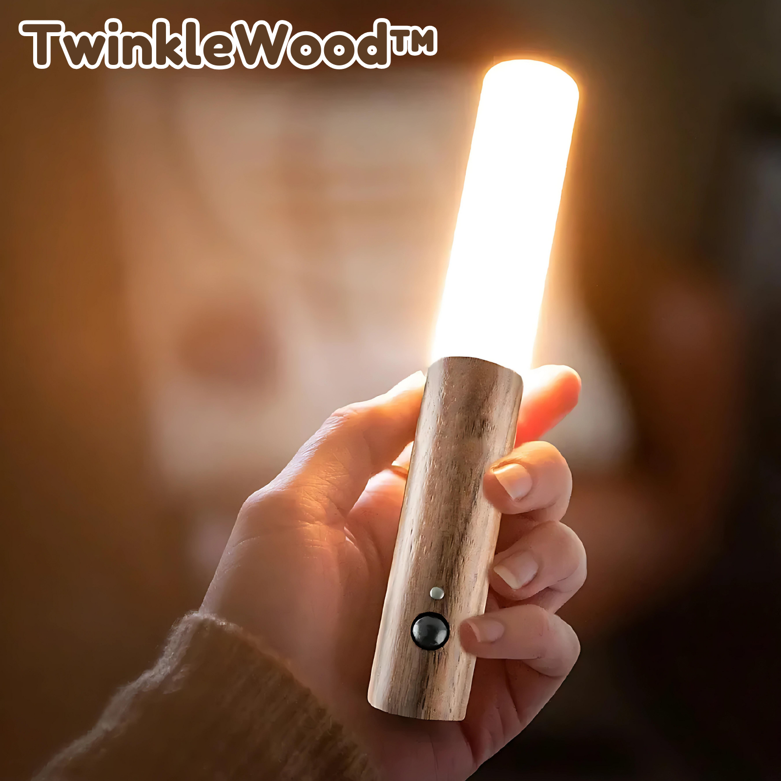 TwinkleWood™ - LED Holz USB Nachtlicht
