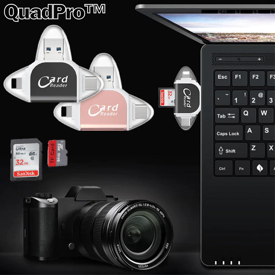 QuadPro™ 4 in 1 universeller SD-TF-Kartenleser