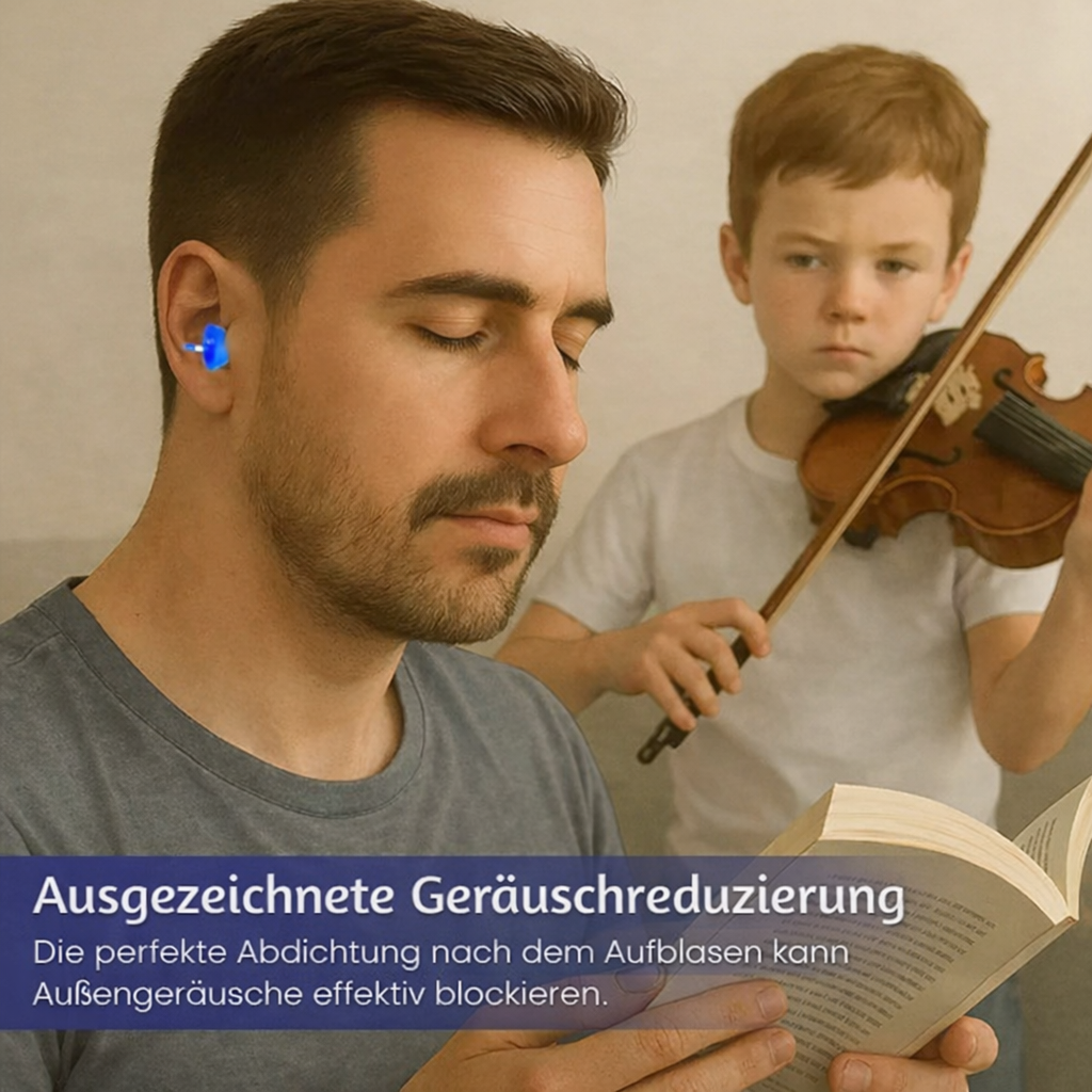 AirQuiet™ - Aufblasbare Silikon-Ohrstöpsel (2+2 GRATIS)