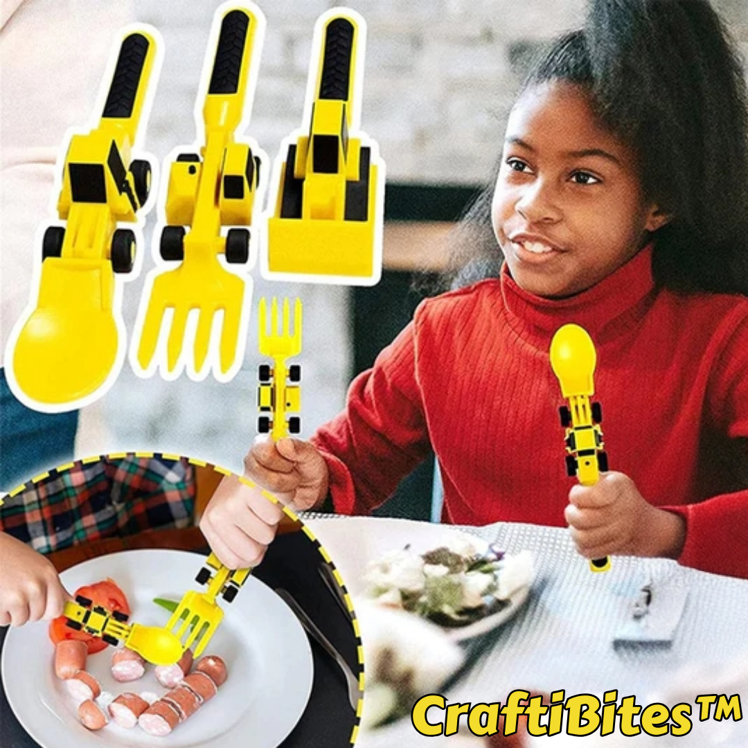 CraftiBites™ Kreatives Besteckset für Kinder
