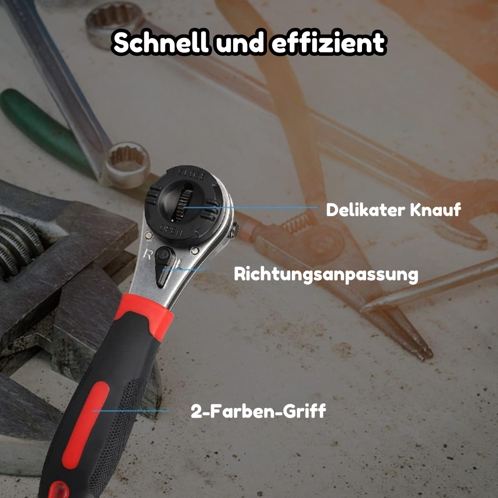 TorqTight™ - Verstellbarer Ratschenschlüssel