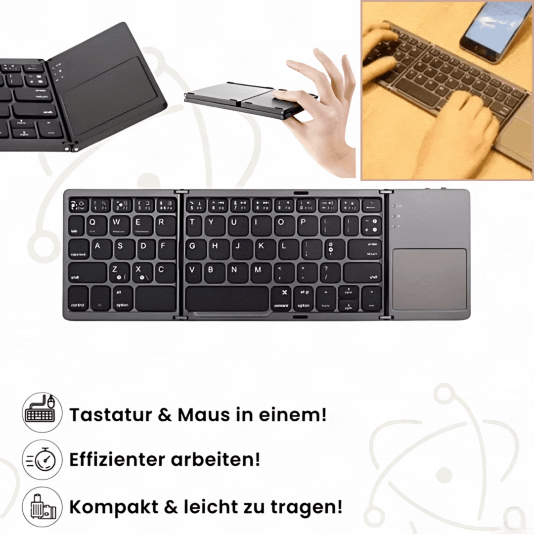 Fortech™ Aufklappbare Tastatur