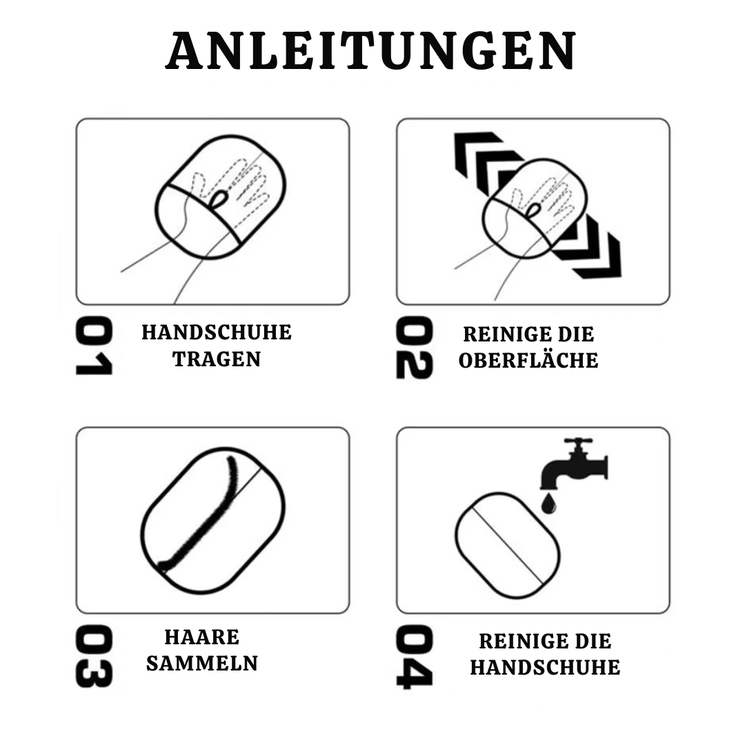 FurrGone™ - Tierhaarentferner-Handschuhe (1+1 GRATIS)