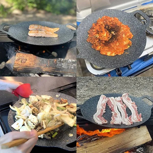 SizzleNest™ - Koreanische runde Grillpfanne