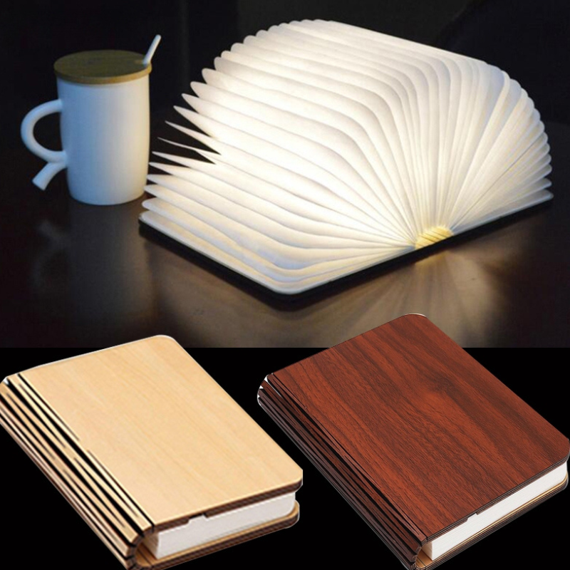 LumWood™ - 360° Buchlampe aus Holz