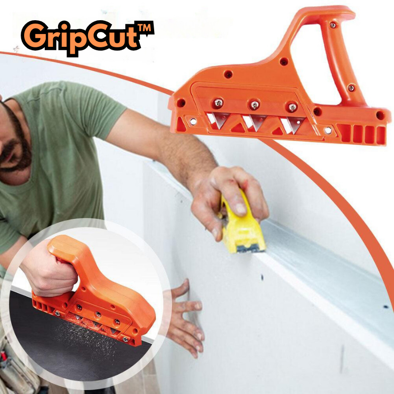 GripCut™ - Handhobel-Gipskarton-Schneidewerkzeug (Inklusive 10 Klingen)