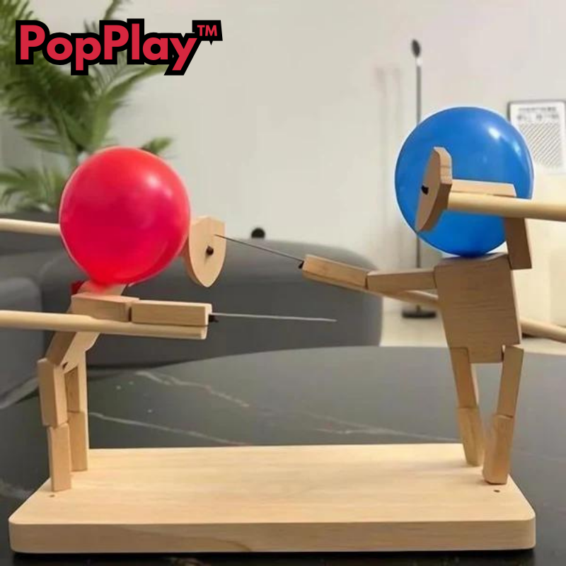 PopPlay™ - Holz-Ballon-Schlacht