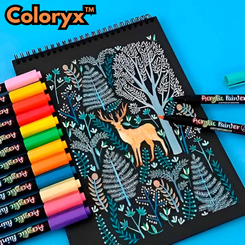 Coloryx™ - 12-teiliges Acrylmarker-Set