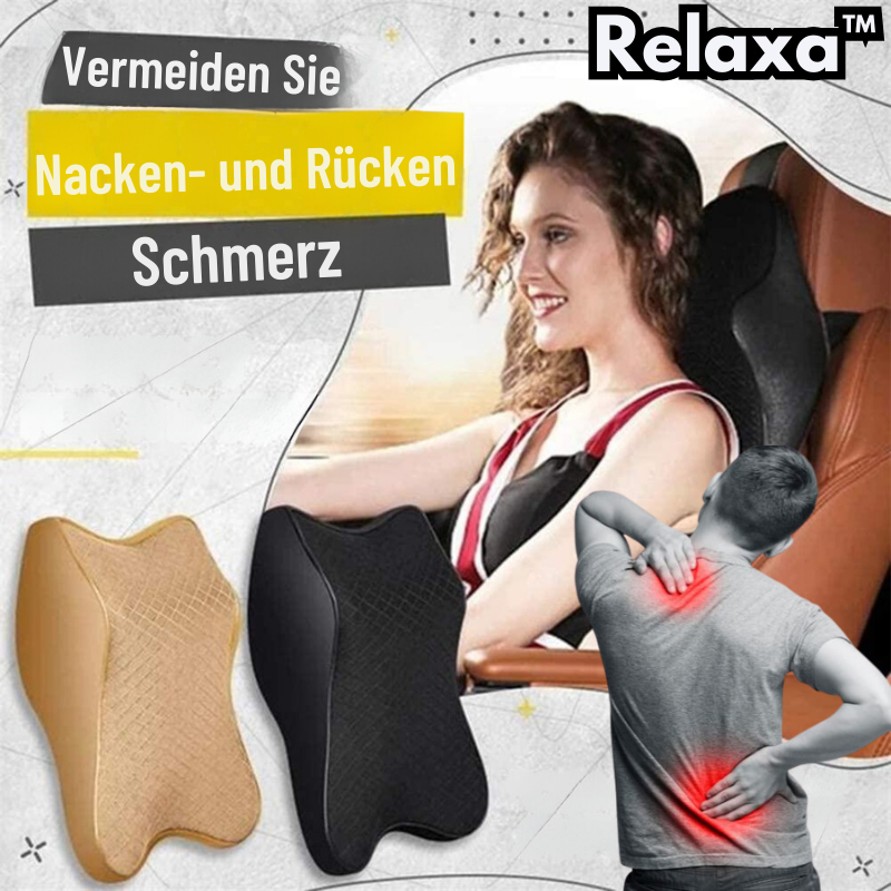 Relaxa™ - Ergonomisches Auto Nacken- und Rückenkissen