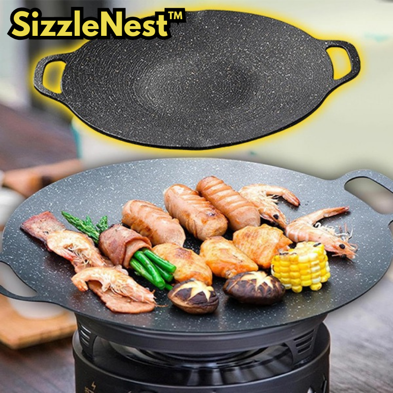 SizzleNest™ - Koreanische runde Grillpfanne