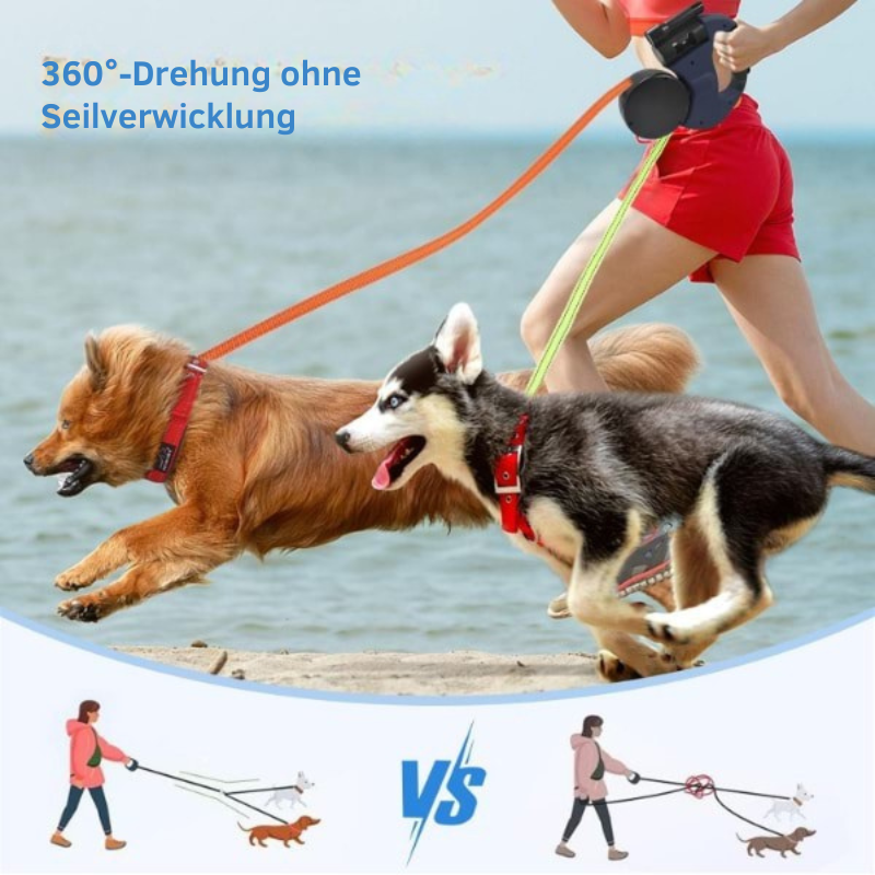DuoPet™ - Verhedderungsfreie Doppelleine