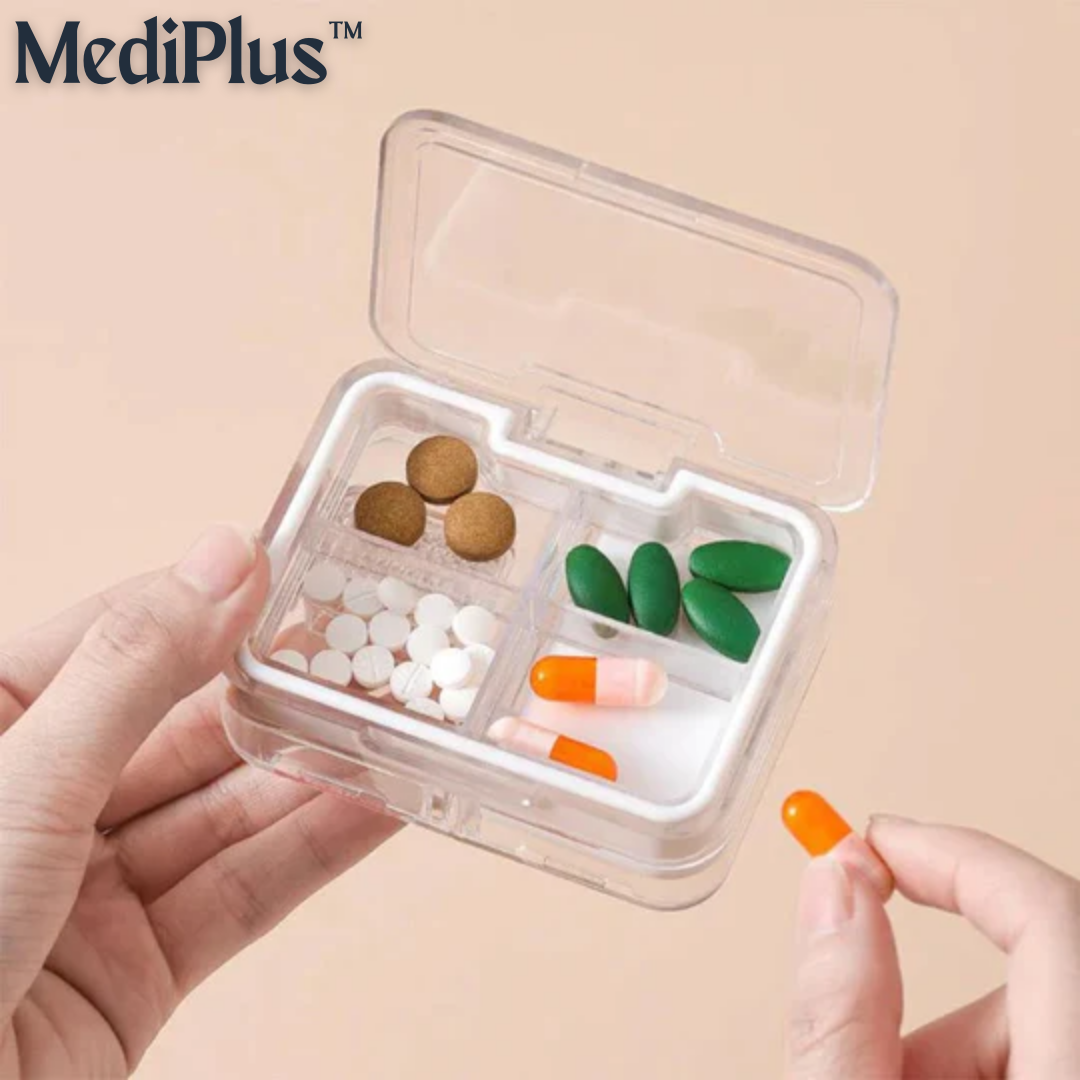 MediPlus™ Tragbare versiegelte Pillendose