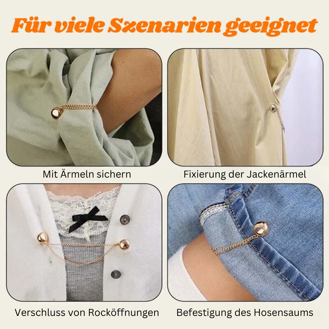 LuxClip™ Magnetische Kleidungsklammern (1+1 Satz GRATIS)