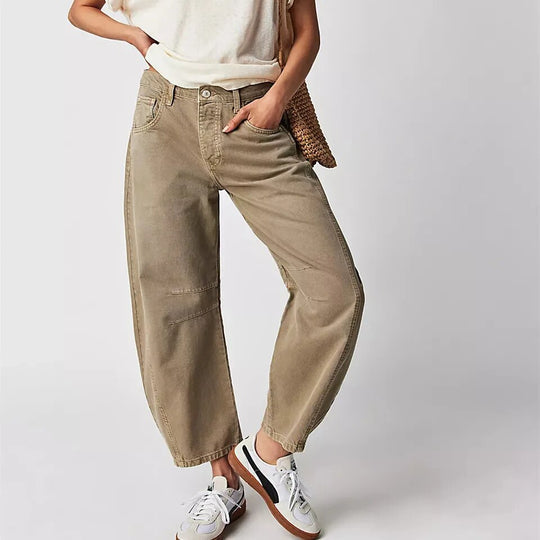 FemmeFlex™ - Mid-Rise Barrel Jeans