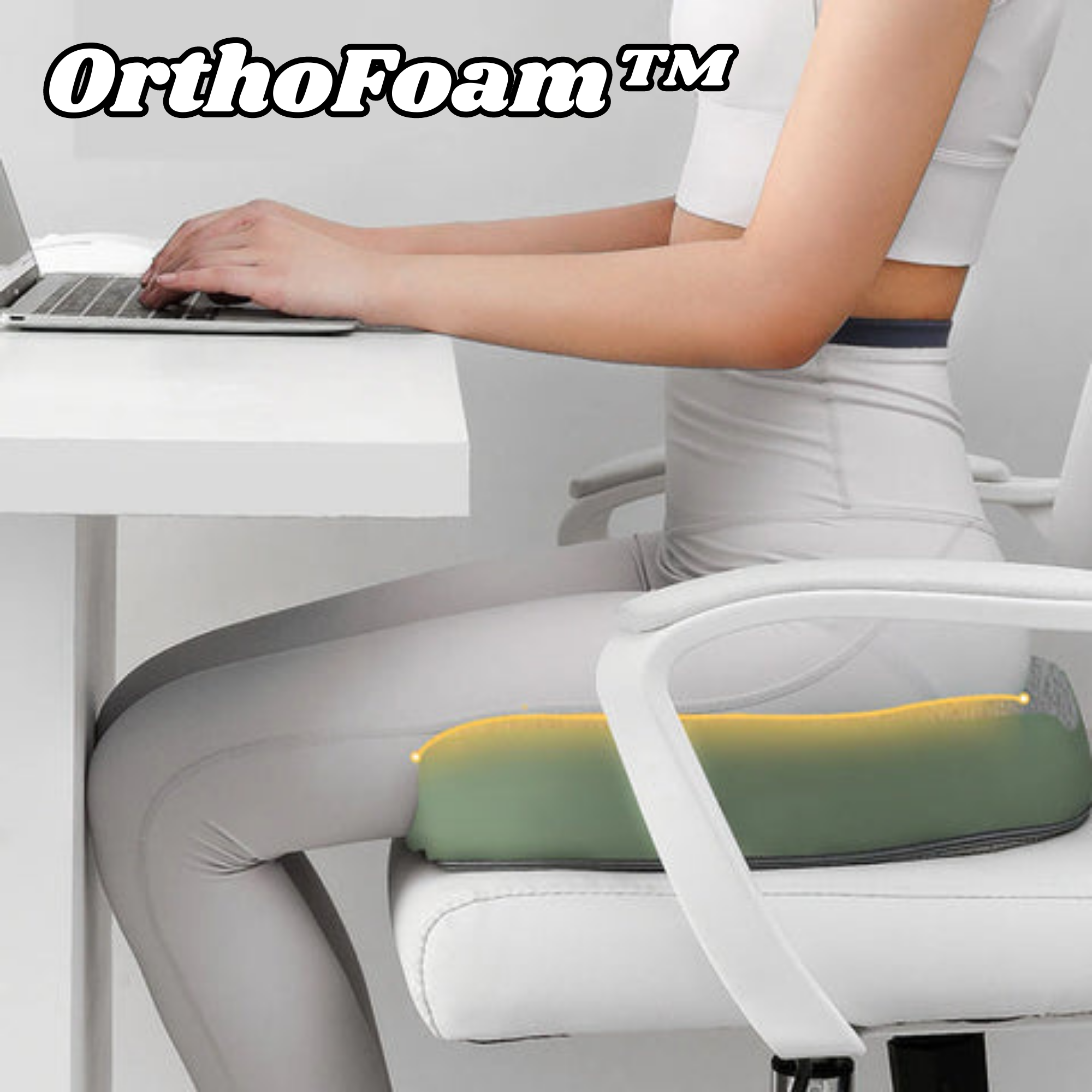 OrthoFoam™️ I Sitzkissen aus Memory-Schaumstoff