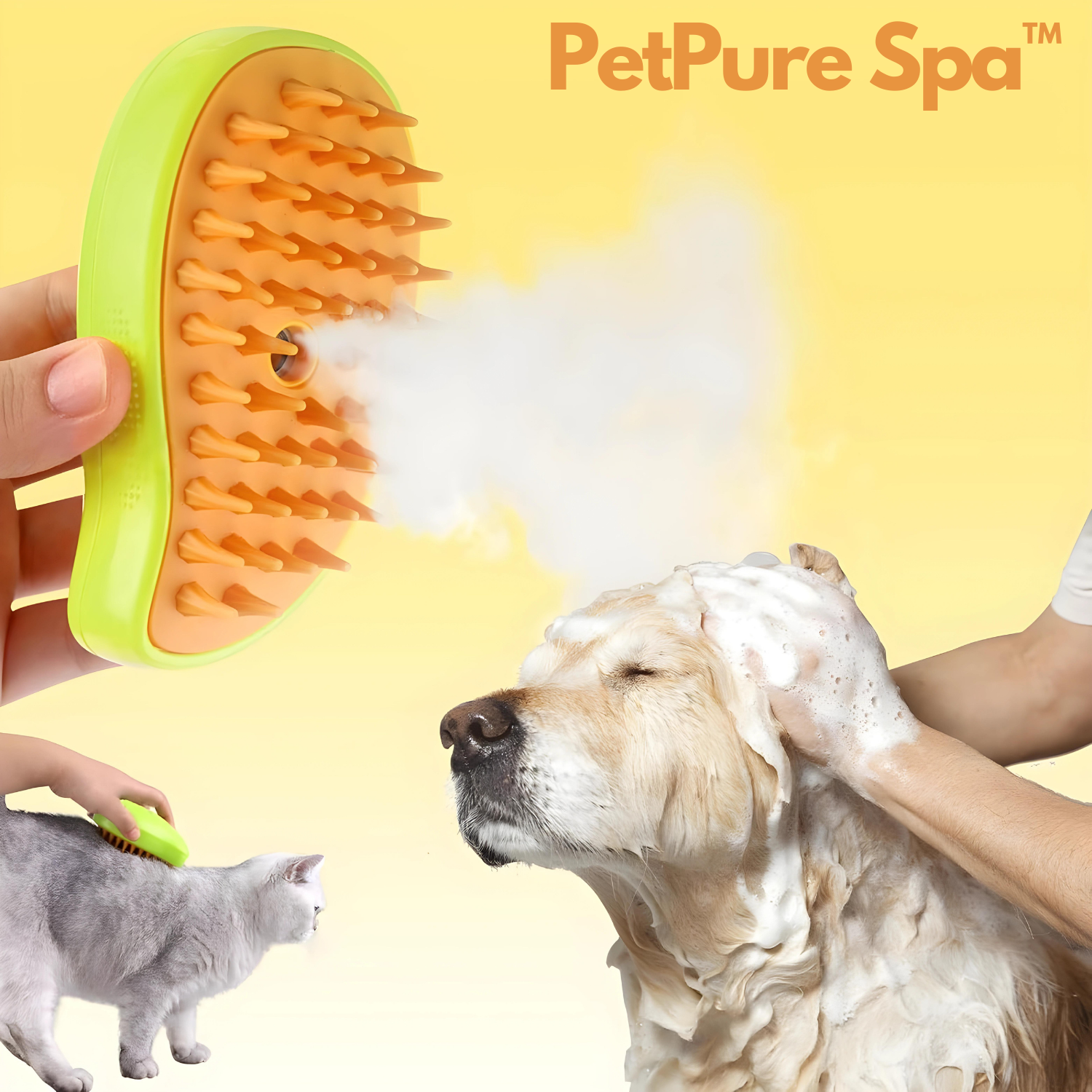 PetPure Spa™ - Aufladbare Dampf-Haustierbürste (1+1 GRATIS)