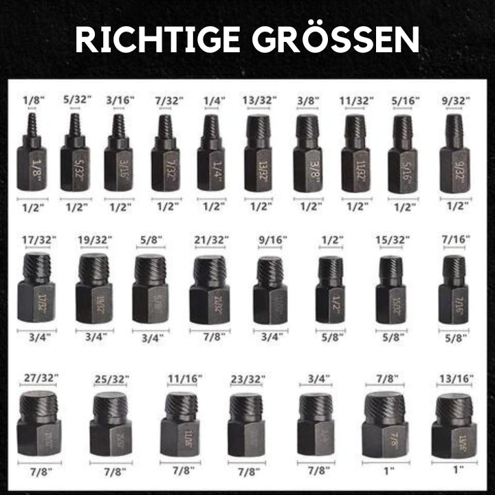 ProExtractor™️ | Beschädigter Schraubenausdreher-Satz