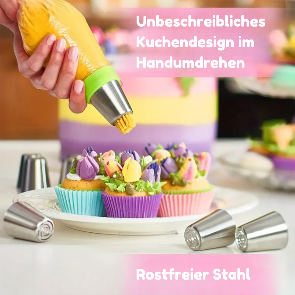 CakeCraft™ – Spritztüllenset für Tortendekoration (36-teilig)