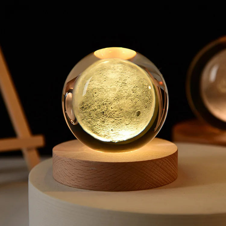 LumoGlobe™ 3D Graviertes Universum Lampe