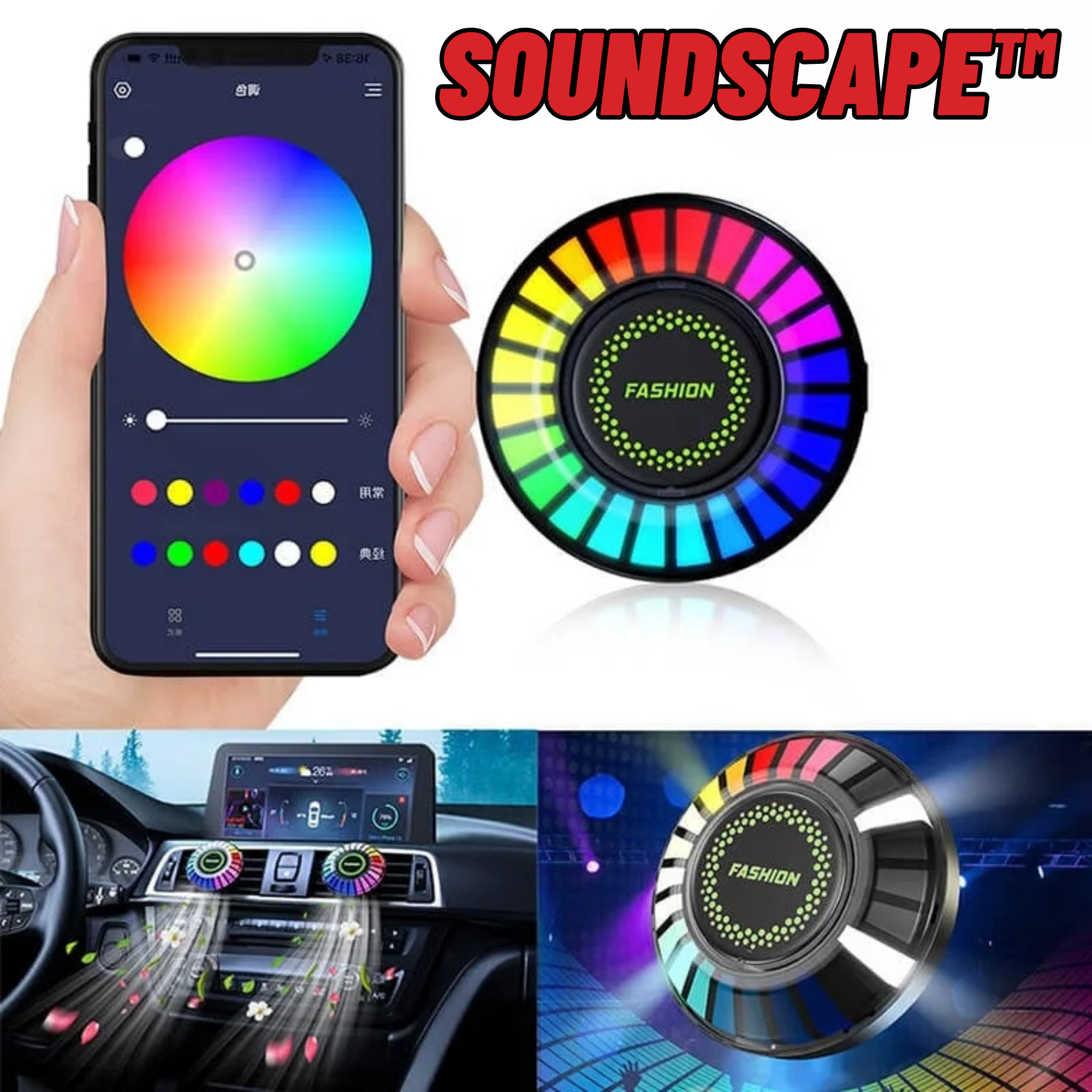 SoundScape™️ I Auto Aromatherapie Rhythmus Licht