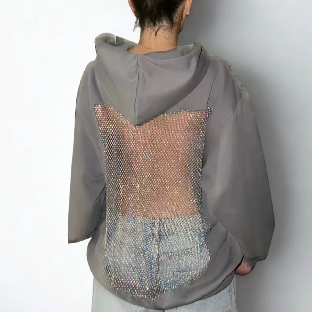 StarWear™ - Glitzernder Stern-Aufnäher-Hoodie