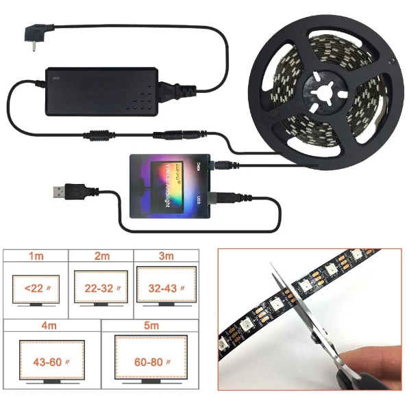 StripSync™ | TV PC Traumbildschirm USB LED-Streifen
