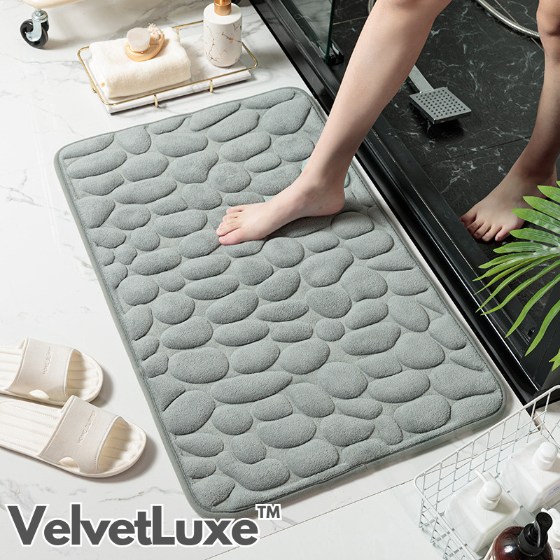 VelvetLuxe™ - Superabsorbierende Samt-Kopfsteinmatte