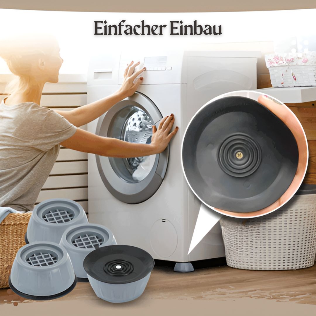 VibrStop™ Anti-Vibrations-Waschmaschinenstütze (4er-Satz)