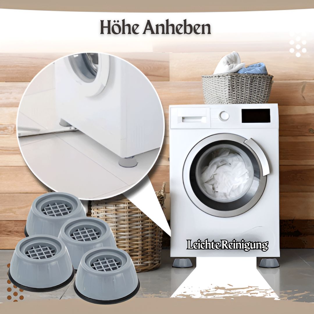 VibrStop™ Anti-Vibrations-Waschmaschinenstütze (4er-Satz)