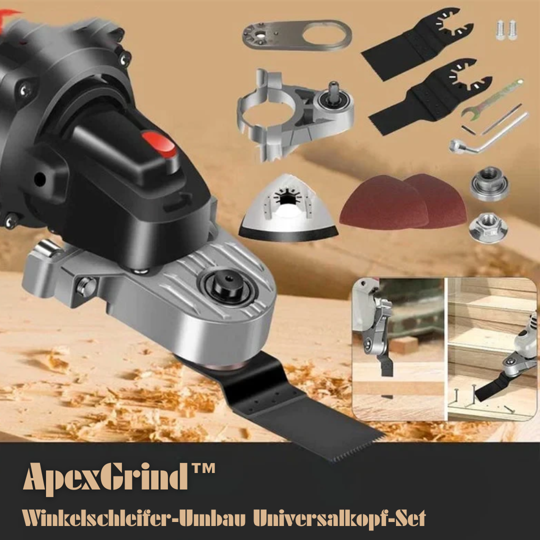 ApexGrind™ Winkelschleifer-Umbau Universalkopf-Set