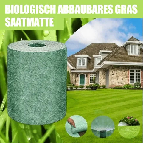 GrowMat™ Biologisch abbaubare Gras-Samenmatte