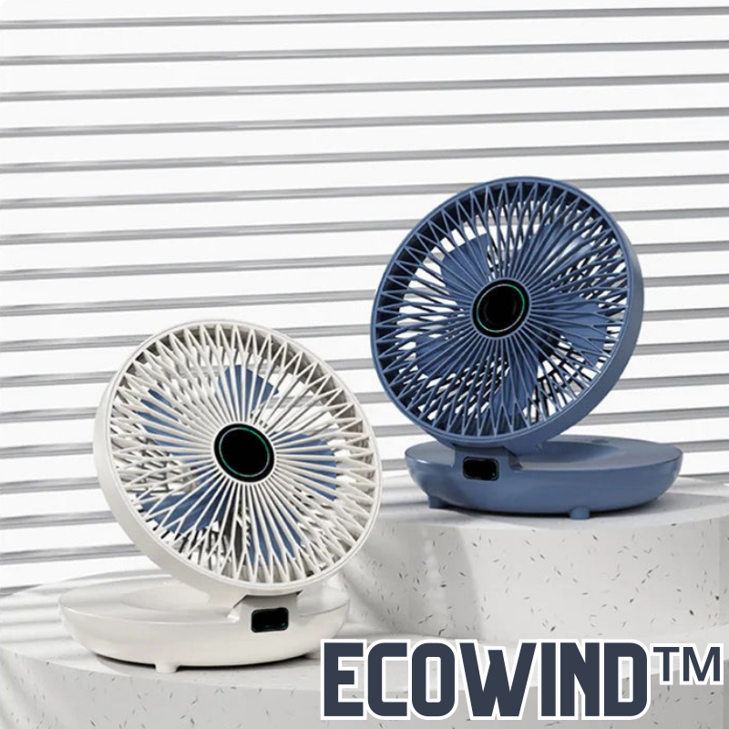 EcoWind™ - Wiederaufladbarer Tisch und Wandventilator