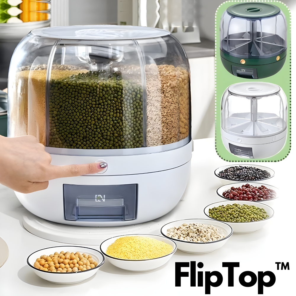 FlipTop™ - 6 in 1 Rotierender Lebensmittelspender