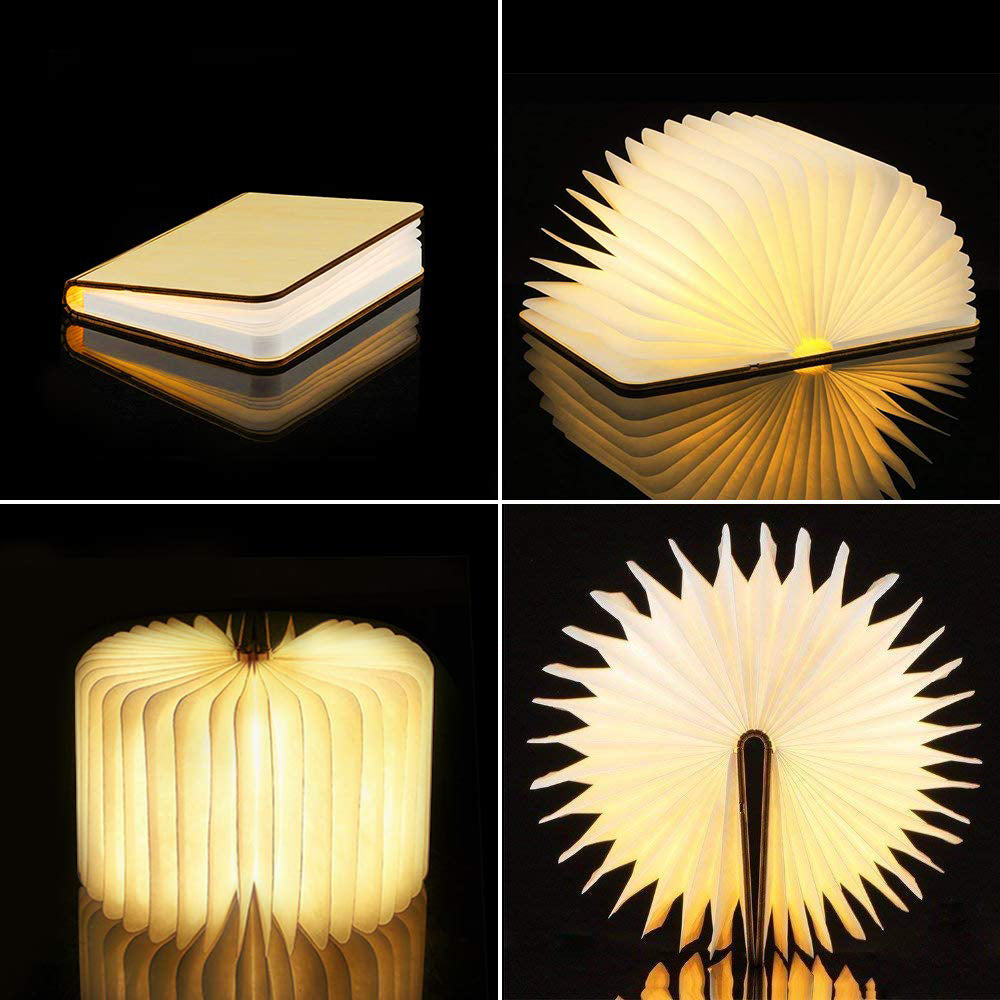 LumWood™ - 360° Buchlampe aus Holz