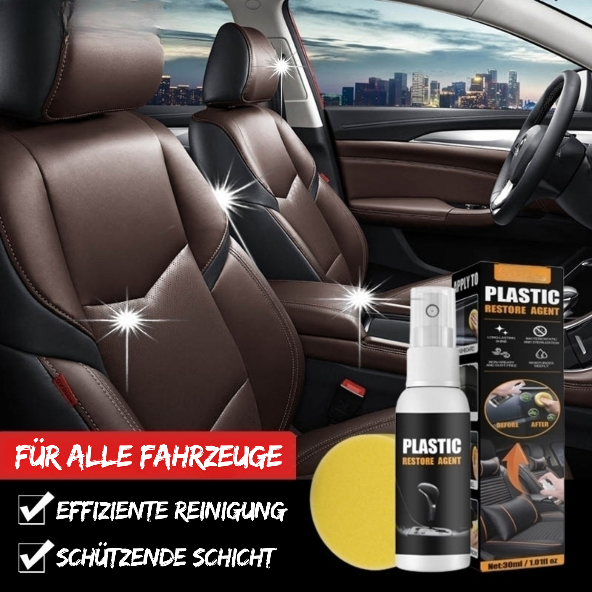 GlossiMax™ - Kunststoff- und Lederrestaurator (1+1 GRATIS)