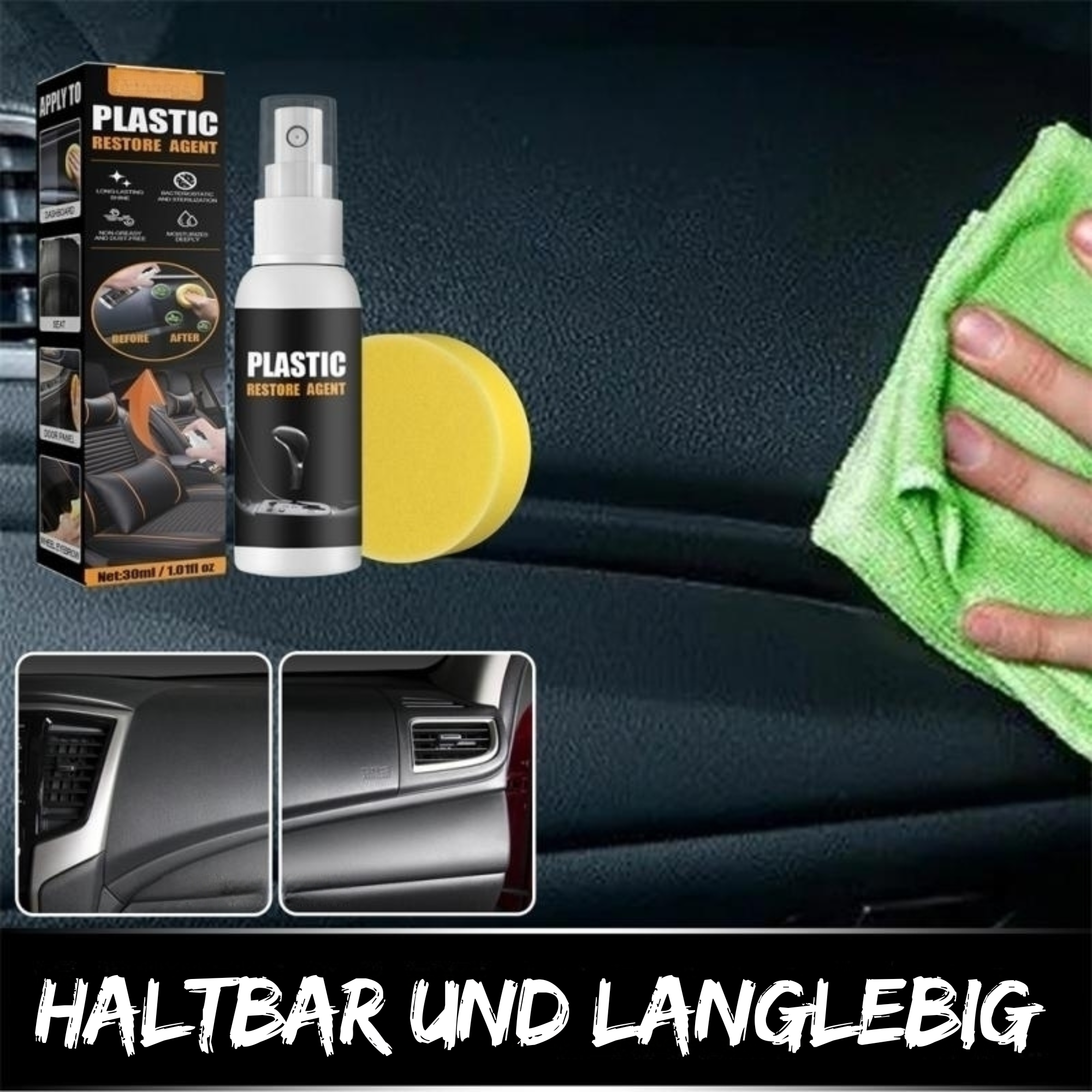 GlossiMax™ - Kunststoff- und Lederrestaurator (1+1 GRATIS)