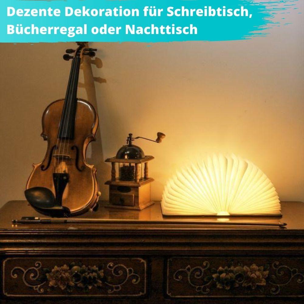 LumWood™ - 360° Buchlampe aus Holz
