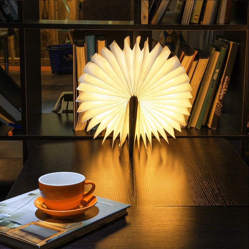 LumWood™ - 360° Buchlampe aus Holz