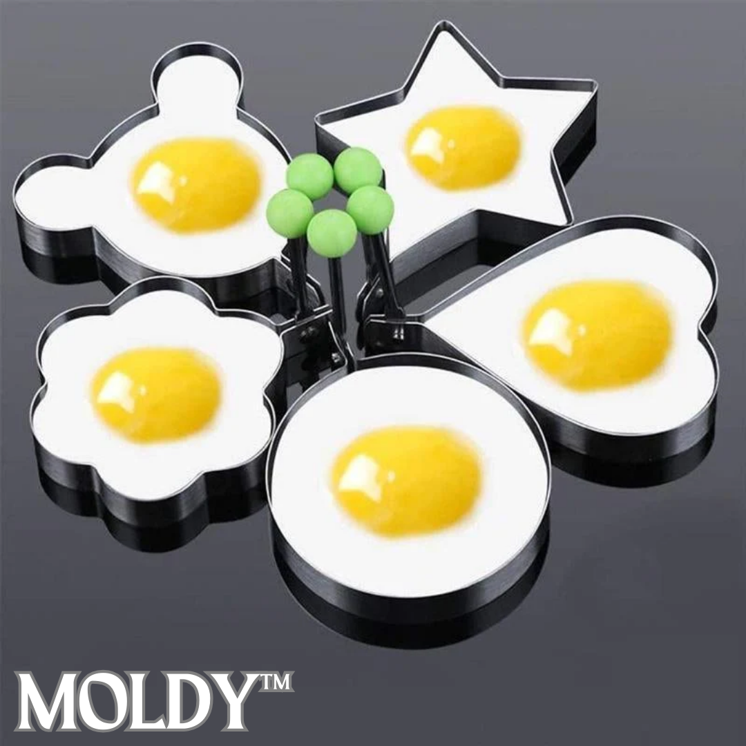 Moldy™ Spiegeleierform aus Rostfreiem Stahl (5er-Satz)