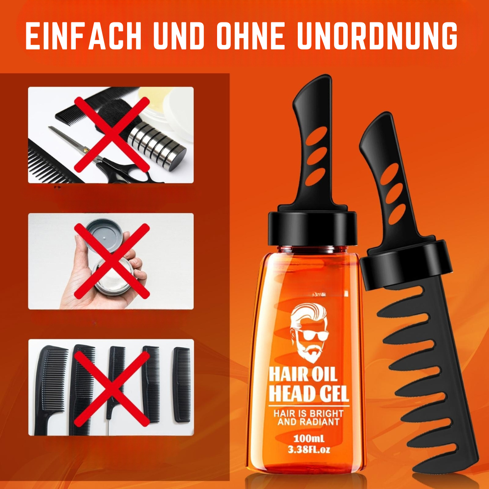 TwinGroom™ - 2-in-1 Haargel mit Kamm