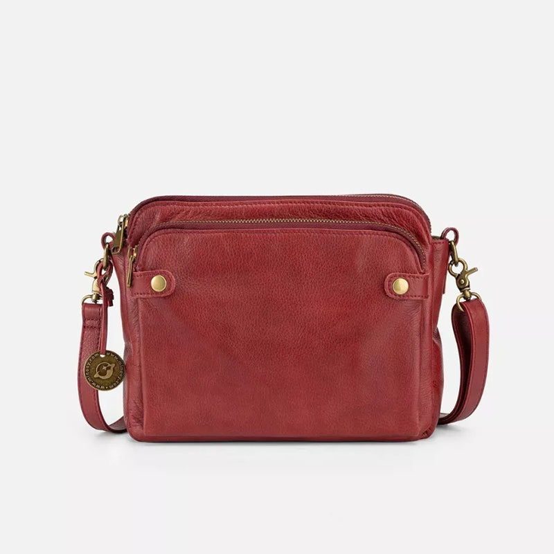 CrossBag™ - Dreilagige Crossbody Tasche Aus Leder
