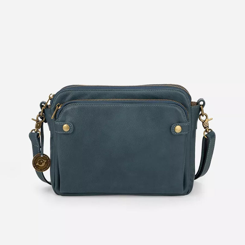 CrossBag™ - Dreilagige Crossbody Tasche Aus Leder