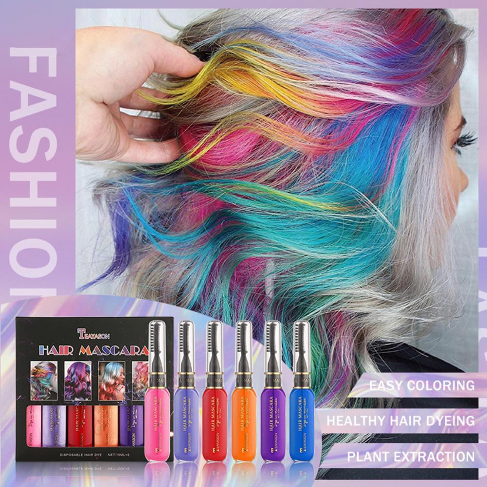 MermaidHair™ - Vorübergehende Haarfärbung Wimperntusche (Satz von 6 Stück)