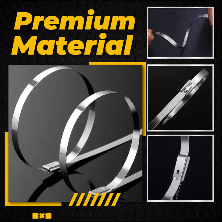 MaxTie™ - Kabelbinder aus Edelstahl (50+50 GRATIS)
