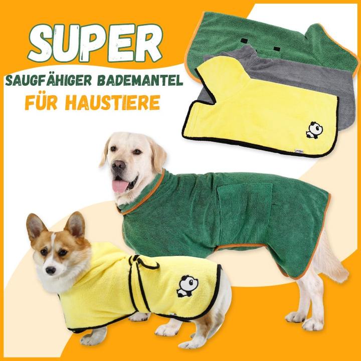 QuickDry™ - Super Saugfähiger Bademantel für Haustiere