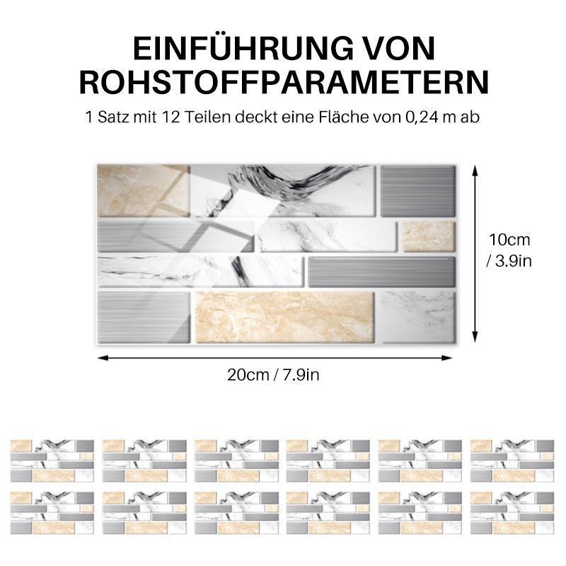Upez™ Kreative Verschönerung- 3D Fliesenaufkleber (6+6 gratis!)
