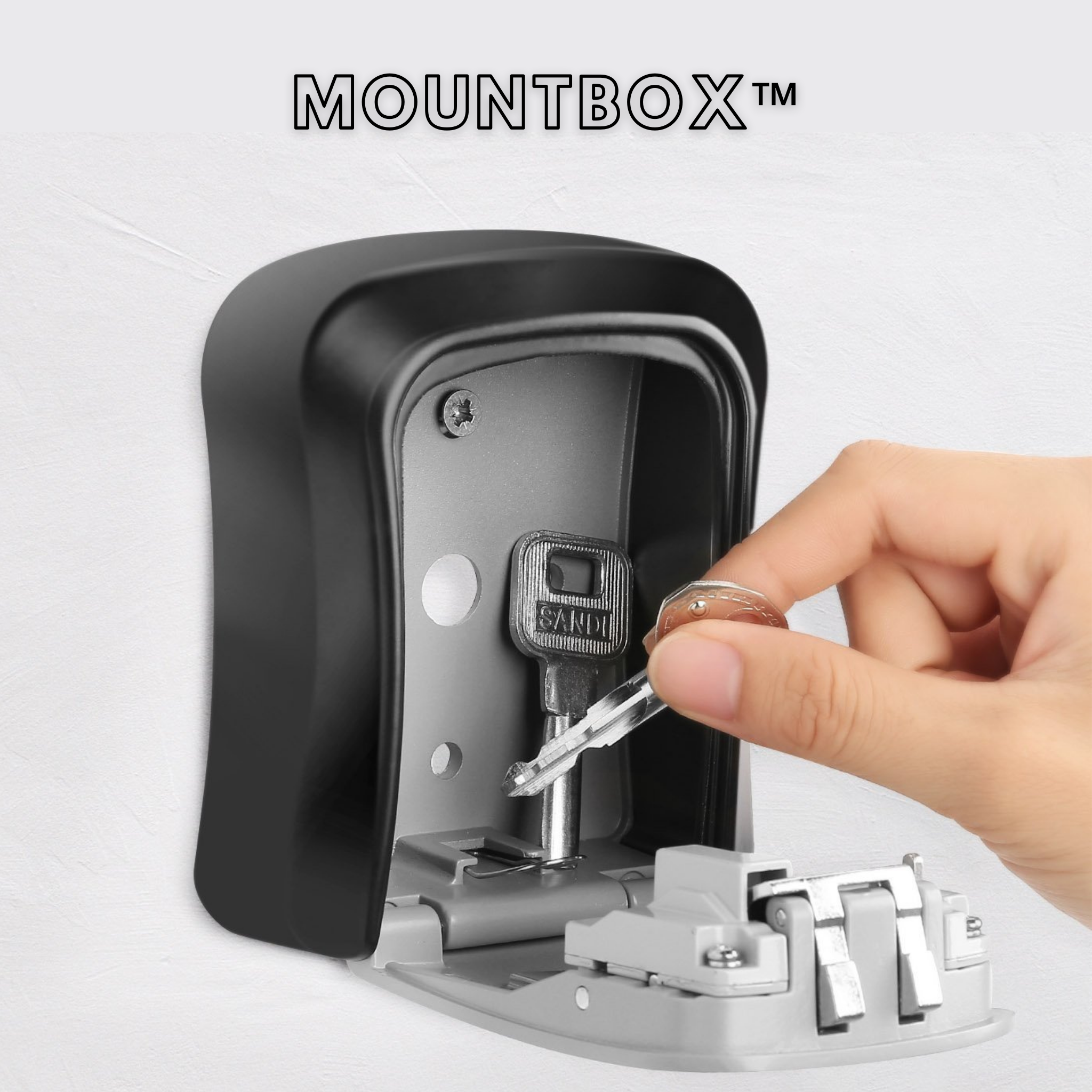 MountBox™ Wandmontierte Sicherheits-Schlüsselkasten