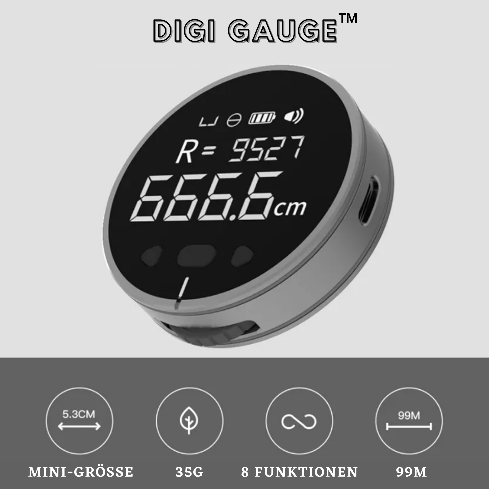 DigiGauge™ Smartes digitales Lineal