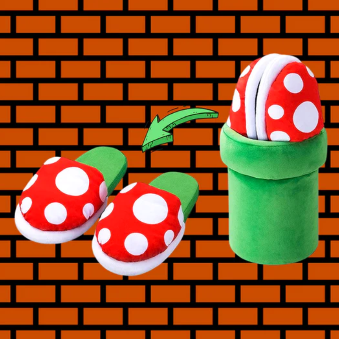 MarioSlippers™️ Bequeme Piranha-Pflanzen-Pantoffeln