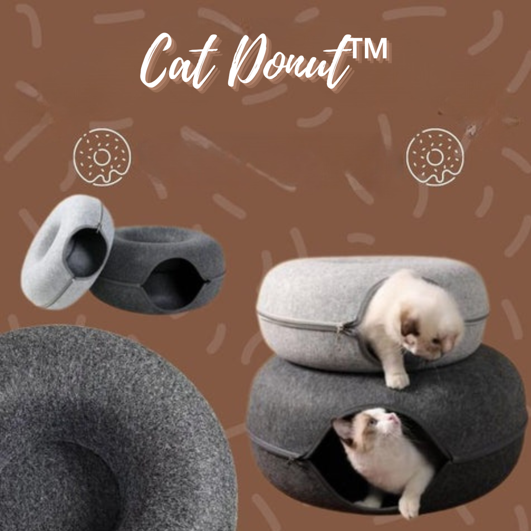 Cat Donut™ Interaktives Katzentunnelbett